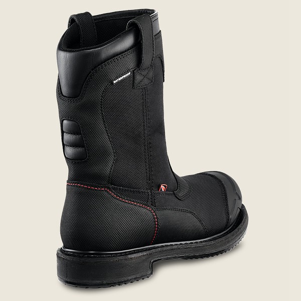 Red Wing Safety Bot Erkek - Maxbond - 11-Inch Waterproof Toe Pull-On - Siyah - 79XPMQEJK